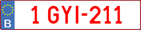 Truck License Plate